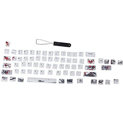 VBESTLIFE 71 Teclas Teclas PBT Tapas de Teclado de sublimación de 5 Lados compatibles con teclados mecánicos 60% MX, para la Serie RK61 / Gans Alt61 Series/IKBC Poker Series(Inglés-Coreano) VBESTLIFE 71 Teclas Teclas PBT Tapas de Teclado de sublimación de 5 Lados compatibles con teclados mecánicos 60% MX, para la Serie RK61 / Gans Alt61 Series/IKBC Poker Series(Inglés-Coreano)