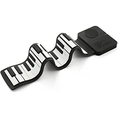 Flauto Facile Teclado enrollable Roll up 37 teclas Blanco y negro Flauto Facile Teclado enrollable Roll up 37 teclas Blanco y negro
