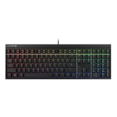 Cherry MX 2.0S, Teclado Mecánico de Gaming con Iluminación RGB, Distribución de Teclado Europeo (QWERTY), con Cable, Diseñado en Alemania, Switches MX Red, Negro Cherry MX 2.0S, Teclado Mecánico de Gaming con Iluminación RGB, Distribución de Teclado Europeo (QWERTY), con Cable, Diseñado en Alemania, Switches MX Red, Negro
