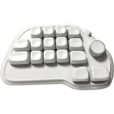 Genérico Teclado numérico mecánico intercambiable de 17 teclas con retroiluminación RGB a través de teclado numérico USB programable para computadora portátil, de escritorio, teclas PBT con retroiluminación Genérico Teclado numérico mecánico intercambiable de 17 teclas con retroiluminación RGB a través de teclado numérico USB programable para computadora portátil, de escritorio, teclas PBT con retroiluminación