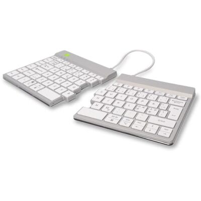 R-Go Tools R-Go Teclado Split, Bluetooth 5.0, con Software antirSI, diseño ergonómico con Teclado Dividido, Controles Multimedia, diseño QWERTY Nodic, Compatible con Windows/MacOS, Color Blanco R-Go Tools R-Go Teclado Split, Bluetooth 5.0, con Software antirSI, diseño ergonómico con Teclado Dividido, Controles Multimedia, diseño QWERTY Nodic, Compatible con Windows/MacOS, Color Blanco