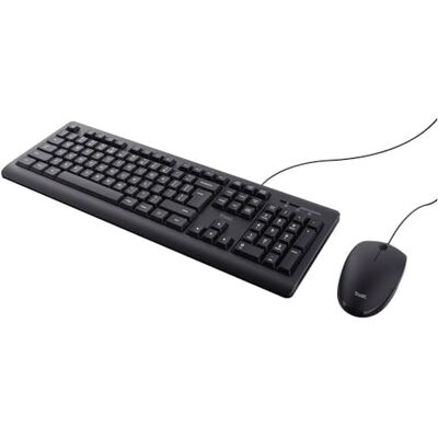 Trust TKM-250 USB-Tastatur und Maus Set, kabelgebunden, Deutsches QWERTZ-Layout, Flüssigkeitsgeschützt Trust TKM-250 USB-Tastatur und Maus Set, kabelgebunden, Deutsches QWERTZ-Layout, Flüssigkeitsgeschützt