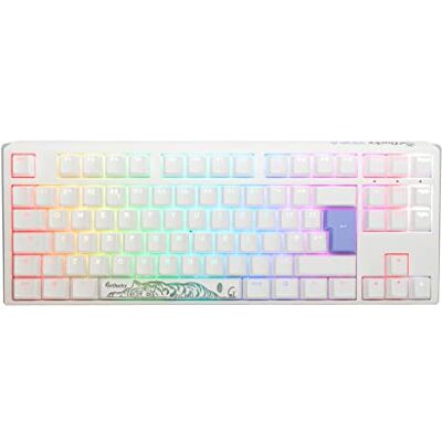 Ducky Channel One3 Pure White TKL RGB Blue Cherry MX Switch Keyboard Diseño del Reino Unido Ducky Channel One3 Pure White TKL RGB Blue Cherry MX Switch Keyboard Diseño del Reino Unido