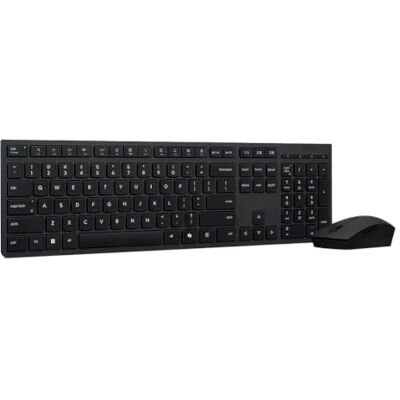 Lenovo Teclado y mouse profesionales inalámbricos recargables Inglés de EE. UU Lenovo Teclado y mouse profesionales inalámbricos recargables Inglés de EE. UU