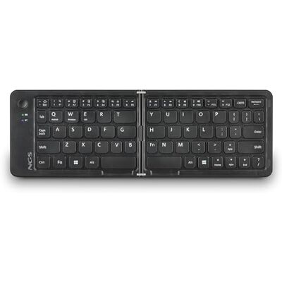 NGS Domino Teclado Mini Idioma Francés AZERTY Bluetooth, Recargable, Teclas Silenciosas, Multi-Sistema iOS/Android/Windows, 12 Teclas Multimedia, Batería 50hr, Compacto, Portátil, Plegable NGS Domino Teclado Mini Idioma Francés AZERTY Bluetooth, Recargable, Teclas Silenciosas, Multi-Sistema iOS/Android/Windows, 12 Teclas Multimedia, Batería 50hr, Compacto, Portátil, Plegable