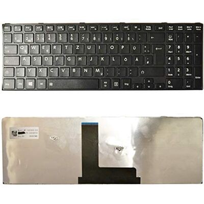 Bucom Teclado para Toshiba Satellite C50-B C50D-B C50DT-B C55T C55T-B C50b QWERTZ Keyboard Pro R50-B Bucom Teclado para Toshiba Satellite C50-B C50D-B C50DT-B C55T C55T-B C50b QWERTZ Keyboard Pro R50-B