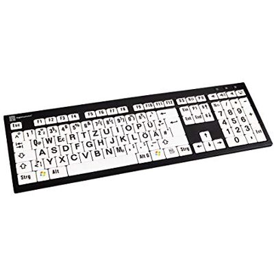 LOGICKEYBOARD Xl Print Nero Tastatur German Qwertz Schwarz Auf Wei? (lkB-LpbW-BjpU-De) LOGICKEYBOARD Xl Print Nero Tastatur German Qwertz Schwarz Auf Wei? (lkB-LpbW-BjpU-De)