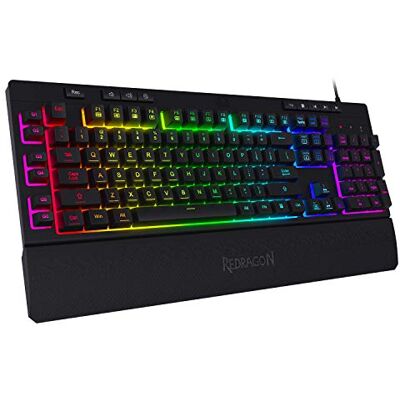 Redragon K512 Teclado Membrana Gaming RGB 6 Teclas Macro Multimedia Redragon K512 Teclado Membrana Gaming RGB 6 Teclas Macro Multimedia