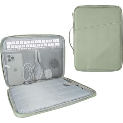kwmobile Funda para tablet y teclado compatible con Magic Keyboard K380 K480 y 12,9" 13" Tablet Funda con numerosos bolsillos Funda para teclado Bluetooth Verde kwmobile Funda para tablet y teclado compatible con Magic Keyboard K380 K480 y 12,9" 13" Tablet Funda con numerosos bolsillos Funda para teclado Bluetooth Verde