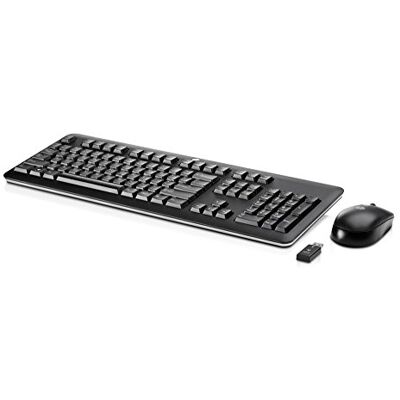 HP QY449AT Teclado AZERTY (francés) y Ratón Inalámbrico, color Negro HP QY449AT Teclado AZERTY (francés) y Ratón Inalámbrico, color Negro
