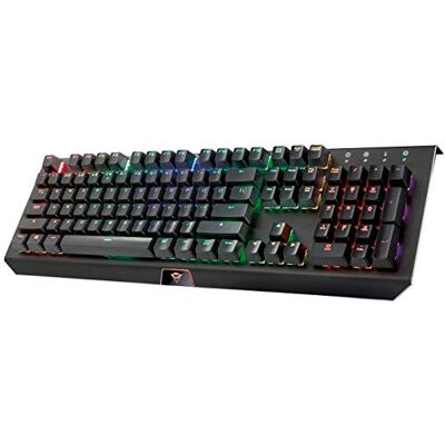 Trust Gaming GXT 890 Cada Teclado AZERTY Gamer Mecánico RGB, Interruptores Blancos Outemu, Anti Ghosting, Teclas Macros Programables AZERTY, Negro Trust Gaming GXT 890 Cada Teclado AZERTY Gamer Mecánico RGB, Interruptores Blancos Outemu, Anti Ghosting, Teclas Macros Programables AZERTY, Negro