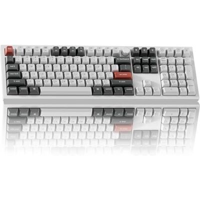 Keychron Q6 Teclado mecánico ultra inalámbrico, frecuencia de sondeo 8K, 2,4 GHz/Bluetooth/cableada, RGB, reemplazable en caliente con Silk POM Banana Switch para Mac, Windows Linux Keychron Q6 Teclado mecánico ultra inalámbrico, frecuencia de sondeo 8K, 2,4 GHz/Bluetooth/cableada, RGB, reemplazable en caliente con Silk POM Banana Switch para Mac, Windows Linux
