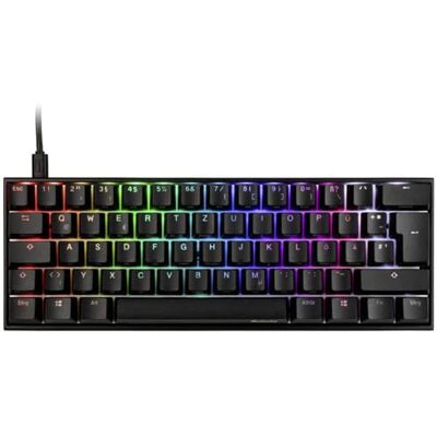Ducky Compatible Mecha Mini Gaming Tastatur, MX-Silent-Red, RGB-LED Schwarz Ducky Compatible Mecha Mini Gaming Tastatur, MX-Silent-Red, RGB-LED Schwarz