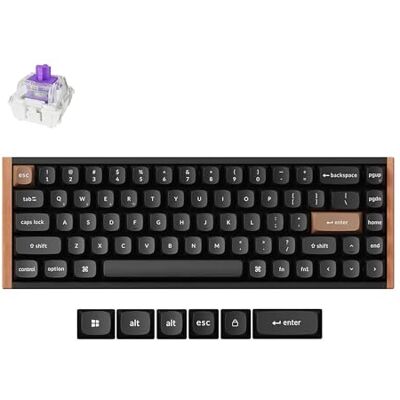 Keychron Teclado mecánico K6 HE Rapid Trigger ANSI, teclado inalámbrico QMK Bluetooth para juegos con interruptor magnético de doble riel Gateron de intercambio en caliente, retroiluminación RGB para Keychron Teclado mecánico K6 HE Rapid Trigger ANSI, teclado inalámbrico QMK Bluetooth para juegos con interruptor magnético de doble riel Gateron de intercambio en caliente, retroiluminación RGB para