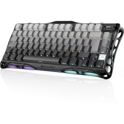 GravaStar Mercury K1 Teclado mecánico para juegos QWERTY Degradado Negro GravaStar Mercury K1 Teclado mecánico para juegos QWERTY Degradado Negro