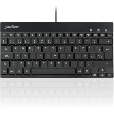 Perixx PERIBOARD-326 Mini Teclado USB Retroiluminado, Teclas de Corto Recorrido, Compacto, QWERTY ES, Diseño Minimalista Perixx PERIBOARD-326 Mini Teclado USB Retroiluminado, Teclas de Corto Recorrido, Compacto, QWERTY ES, Diseño Minimalista