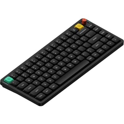 nuphy Air75 V3 con capacidad de cambio de interruptor en caliente, teclado mecánico inalámbrico 75%, teclado de perfil bajo con perilla, teclado para juegos compatible con Bluetooth/2,4 GHz/USB-C nuphy Air75 V3 con capacidad de cambio de interruptor en caliente, teclado mecánico inalámbrico 75%, teclado de perfil bajo con perilla, teclado para juegos compatible con Bluetooth/2,4 GHz/USB-C