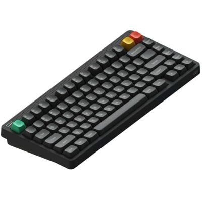 nuphy Node75 Teclado mecánico inalámbrico, teclado personalizado intercambiable en caliente del 75%, teclado de juego de 82 teclas, compatible con gestos táctiles, teclas de PBT, Bluetooth/2,4 GHz nuphy Node75 Teclado mecánico inalámbrico, teclado personalizado intercambiable en caliente del 75%, teclado de juego de 82 teclas, compatible con gestos táctiles, teclas de PBT, Bluetooth/2,4 GHz