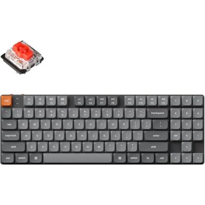 Keychron K13 MAX Teclado Mecánico RGB Inalámbrico de Perfil Bajo, Bluetooth/2,4 GHz/USB, QMK/Via Programable, Teclado TKL Gateron Red Hot-Swappable, Compatible con Mac Windows Linux Keychron K13 MAX Teclado Mecánico RGB Inalámbrico de Perfil Bajo, Bluetooth/2,4 GHz/USB, QMK/Via Programable, Teclado TKL Gateron Red Hot-Swappable, Compatible con Mac Windows Linux