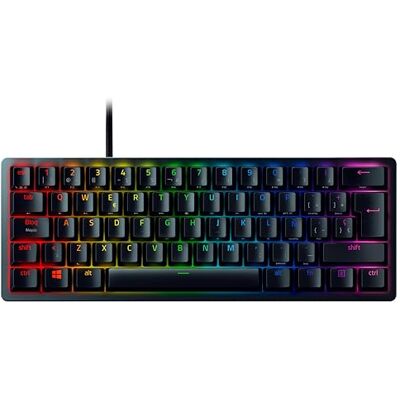 Razer Huntsman Mini (Red Switch) Teclado Gaming, compacto para juegos del 60% con interruptores opto-mecánicos (tapas de teclas PBT, cable USB-C desmontable) Teclado Español Negro Razer Huntsman Mini (Red Switch) Teclado Gaming, compacto para juegos del 60% con interruptores opto-mecánicos (tapas de teclas PBT, cable USB-C desmontable) Teclado Español Negro