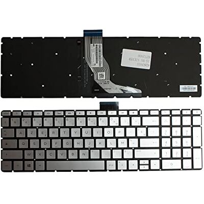 Power4Laptops Francés Retroiluminada Plata Teclado de Repuesto para Ordenador portátil Compatible con HP Home 15-BS550TU Power4Laptops Francés Retroiluminada Plata Teclado de Repuesto para Ordenador portátil Compatible con HP Home 15-BS550TU