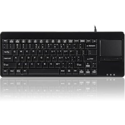 Perixx PERIBOARD-515 H PLUS Teclado con Touchpad Inglés (US QWERTY) USB -2x Hub USB adicionales Aplicacion Industrial y profesional Perixx PERIBOARD-515 H PLUS Teclado con Touchpad Inglés (US QWERTY) USB -2x Hub USB adicionales Aplicacion Industrial y profesional