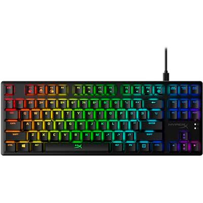 HyperX Alloy Origins Core – Teclado mecánico para videojuegos sin zona numérica – Factor de forma compacto – Blue – retroiluminación LED RGB (US Layout) HyperX Alloy Origins Core – Teclado mecánico para videojuegos sin zona numérica – Factor de forma compacto – Blue – retroiluminación LED RGB (US Layout)