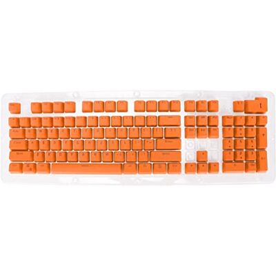 VBESTLIFE Teclas PBT, Teclas Personalizadas de Transmisión de 106 Teclas Ergonómicas OEM, Reemplazo de Teclas DIY para Teclado Mecánico(Naranja) VBESTLIFE Teclas PBT, Teclas Personalizadas de Transmisión de 106 Teclas Ergonómicas OEM, Reemplazo de Teclas DIY para Teclado Mecánico(Naranja)