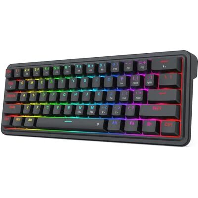 Redragon K722 Teclado Gaming RGB Gasket 60% Cableado 61 Teclas Hot Swap Redragon K722 Teclado Gaming RGB Gasket 60% Cableado 61 Teclas Hot Swap
