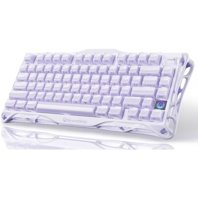 GravaStar Mercury K1 Teclado Mecanico Gaming Inalambrico 75%, Púrpura GravaStar Mercury K1 Teclado Mecanico Gaming Inalambrico 75%, Púrpura
