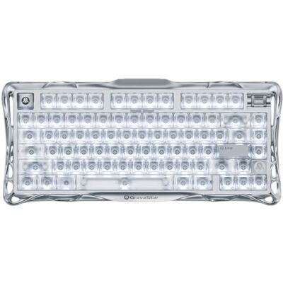 GravaStar Mercury V75 Teclado para juegos con efecto Hall, 75% Sondeo de 8000 Hz, precisión RT de 0.005 mm, accionamiento ajustable, interruptores HE intercambiables en caliente, RGB GravaStar Mercury V75 Teclado para juegos con efecto Hall, 75% Sondeo de 8000 Hz, precisión RT de 0.005 mm, accionamiento ajustable, interruptores HE intercambiables en caliente, RGB