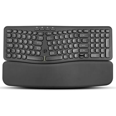 Perixx PERIBOARD-636DE Teclado Compacto ergonómico inalámbrico, Teclas silenciosas, tecnología de 2,4 G, Almohadilla de Palma extraíble, DE QWERTZ Perixx PERIBOARD-636DE Teclado Compacto ergonómico inalámbrico, Teclas silenciosas, tecnología de 2,4 G, Almohadilla de Palma extraíble, DE QWERTZ