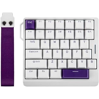 EPOMAKER HE30 Teclado Gaming Magnético de Una Mano con Efecto Hall, Blanco Cableado, Sondeo de 8000 & 0,125 ms, SOCD & Snap Key, Disparo Ajustable, Teclas PBT, RGB, Software Personalizado, para PC/Mac EPOMAKER HE30 Teclado Gaming Magnético de Una Mano con Efecto Hall, Blanco Cableado, Sondeo de 8000 & 0,125 ms, SOCD & Snap Key, Disparo Ajustable, Teclas PBT, RGB, Software Personalizado, para PC/Mac