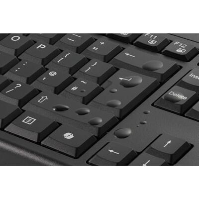 Kensington Rexel KM270 EQ Juego de teclado inalámbrico recargable y ratón silencioso ambidiestro para PC, 2.4GHz y BT 5.0, resistente a salpicaduras, AZERTY ISO Negro K75560FR Kensington Rexel KM270 EQ Juego de teclado inalámbrico recargable y ratón silencioso ambidiestro para PC, 2.4GHz y BT 5.0, resistente a salpicaduras, AZERTY ISO Negro K75560FR