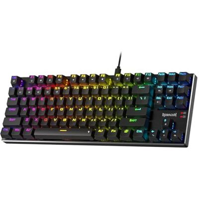 Redragon K660 TKL Teclado Mecánico 80% Cableado RGB 87 Teclas Base de Aluminio Interruptor Rojo Lineal Silencioso Intercambio en Caliente Mejorado US Layout Redragon K660 TKL Teclado Mecánico 80% Cableado RGB 87 Teclas Base de Aluminio Interruptor Rojo Lineal Silencioso Intercambio en Caliente Mejorado US Layout