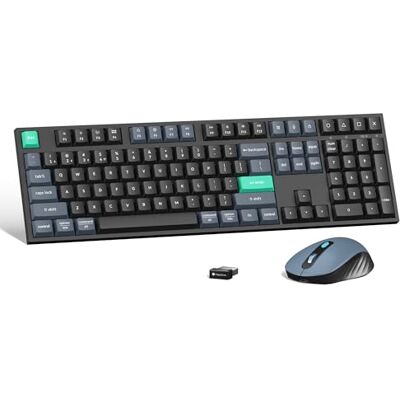 Keychron Silent B36 Teclado inalámbrico y ratón BM25 (2,4 GHz/Bluetooth 5.2/inalámbrico, tamaño completo, combinación compacta para MacOS/Windows/Linux) Keychron Silent B36 Teclado inalámbrico y ratón BM25 (2,4 GHz/Bluetooth 5.2/inalámbrico, tamaño completo, combinación compacta para MacOS/Windows/Linux)