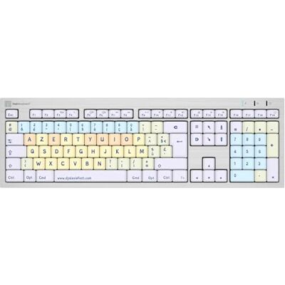LOGICKEYBOARD Teclado Dislexia Alba FR (Mac) LOGICKEYBOARD Teclado Dislexia Alba FR (Mac)