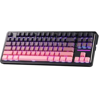 Redragon K728 Pro 80% Teclado Gaming inalámbrico, Teclado mecánico TCL de 87 Teclas con LED orientado hacia el Sur y Toma Intercambiable en Caliente, 5 Capas, Interruptor Lineal, Teclas PBT, US Layout Redragon K728 Pro 80% Teclado Gaming inalámbrico, Teclado mecánico TCL de 87 Teclas con LED orientado hacia el Sur y Toma Intercambiable en Caliente, 5 Capas, Interruptor Lineal, Teclas PBT, US Layout