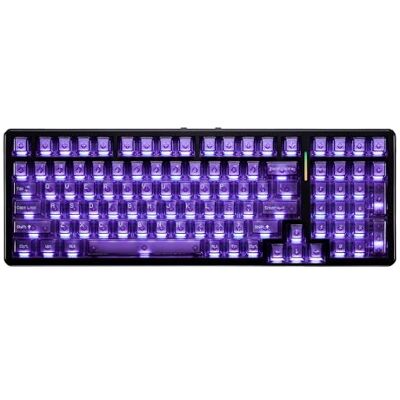 ATK Teclado mecánico inalámbrico A98 Pro para juegos, diseño compacto de 98 teclas, trimodo 2.4G/Bluetooth/cableado, montaje de junta intercambiable en caliente, batería de 12.000 mAh, 1 ms de baja ATK Teclado mecánico inalámbrico A98 Pro para juegos, diseño compacto de 98 teclas, trimodo 2.4G/Bluetooth/cableado, montaje de junta intercambiable en caliente, batería de 12.000 mAh, 1 ms de baja