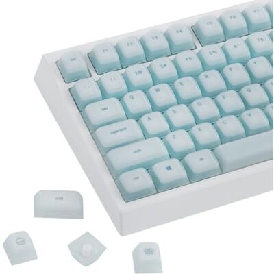 EPOMAKER AegisSil Keycap Set, Material de Silicona,Perfil Cherry,113 Teclas,Tamaños 65%/75%/96%/Completo, Juego de Teclas Personalizadas para Teclados Mecánicos Cherry MX,Kailh,Outemu,Gateron (Azul) EPOMAKER AegisSil Keycap Set, Material de Silicona,Perfil Cherry,113 Teclas,Tamaños 65%/75%/96%/Completo, Juego de Teclas Personalizadas para Teclados Mecánicos Cherry MX,Kailh,Outemu,Gateron (Azul)