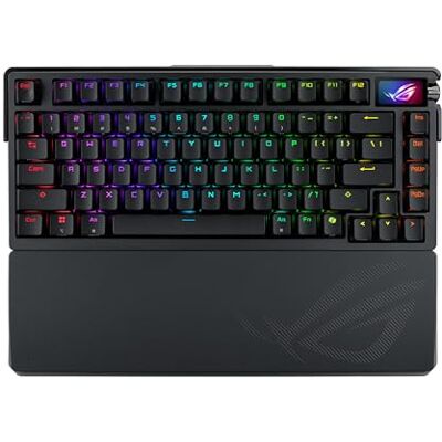 Asus ROG Azoth Extreme Teclado inalámbrico de gama alta del 75%, pantalla OLED, fijación de junta ajustable y interruptores mecánicos Asus ROG Azoth Extreme Teclado inalámbrico de gama alta del 75%, pantalla OLED, fijación de junta ajustable y interruptores mecánicos