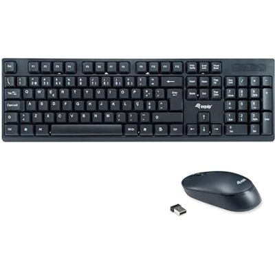 Equip 245222 Juego de Teclado y ratón inalámbricos, diseño PT (QWERTY) Equip 245222 Juego de Teclado y ratón inalámbricos, diseño PT (QWERTY)