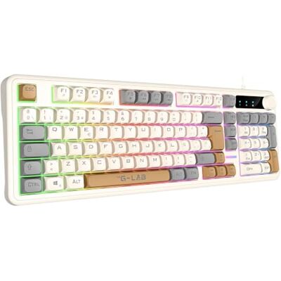 The G-Lab Keyz Caesium EX 3C Teclado Gaming USB 98% Rainbow QWERTY con Ñ The G-Lab Keyz Caesium EX 3C Teclado Gaming USB 98% Rainbow QWERTY con Ñ