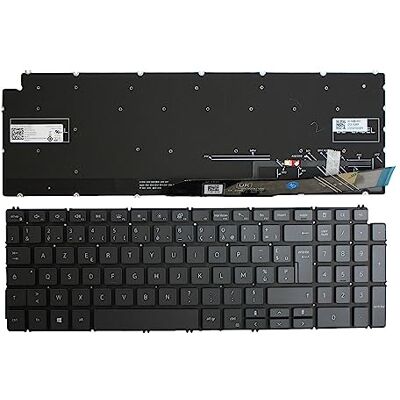 Power4Laptops Francés Retroiluminada Gris Teclado para Ordenador portátil Compatible con DELL 0KN4-0L2FR22 Power4Laptops Francés Retroiluminada Gris Teclado para Ordenador portátil Compatible con DELL 0KN4-0L2FR22