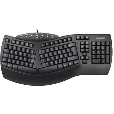 Perixx PERIBOARD-512 Teclado ergonómico Full Size con Cable USB Diseño Dividido Negro QWERTY Español Perixx PERIBOARD-512 Teclado ergonómico Full Size con Cable USB Diseño Dividido Negro QWERTY Español
