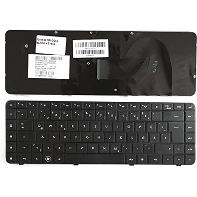 Power4Laptops Alemán Negro Teclado de Repuesto para Ordenador portátil Compatible con HP G62-B88SS Power4Laptops Alemán Negro Teclado de Repuesto para Ordenador portátil Compatible con HP G62-B88SS