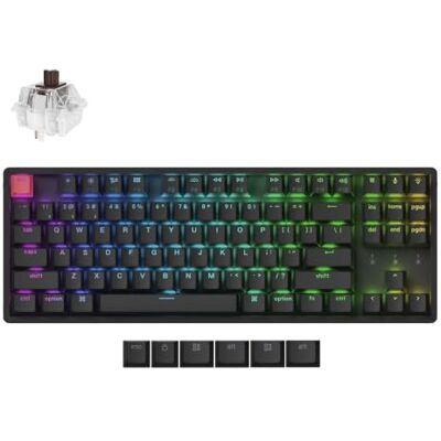 Keychron K8 Version 2 Teclado Mecánico Inalámbrico, Bluetooth/USB-C, RGB LED, QMK/Via, Hot-Swap, Programmable, PBT Keycaps, For Mac Windows, Super Brown Switch Keychron K8 Version 2 Teclado Mecánico Inalámbrico, Bluetooth/USB-C, RGB LED, QMK/Via, Hot-Swap, Programmable, PBT Keycaps, For Mac Windows, Super Brown Switch