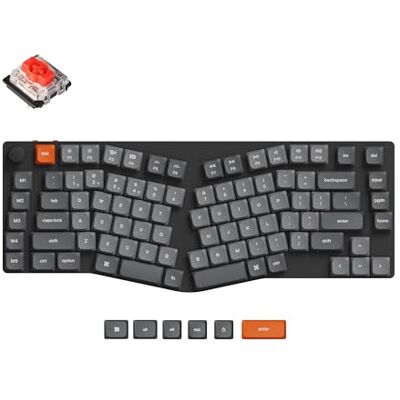 Keychron K15 MAX Teclado Mecánico Inalámbrico Personalizado, 2.4 GHz/Bluetooth/USB-C, LED Blanco, QMK/Via Macros Programables, PBT Keycaps, para Mac Windows, Super Red Switch Keychron K15 MAX Teclado Mecánico Inalámbrico Personalizado, 2.4 GHz/Bluetooth/USB-C, LED Blanco, QMK/Via Macros Programables, PBT Keycaps, para Mac Windows, Super Red Switch