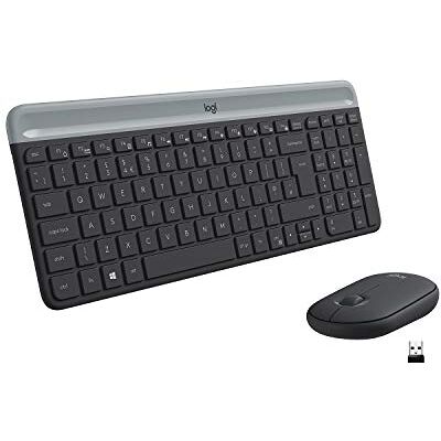 Logitech MK470 Combo Teclado y Ratón Inalámbrico para Windows, 2.4 GHz con Receptor USB Unifying, Diseño Compacto, Batería de Adecuada Duración, Disposición QWERTY Español, Negro Logitech MK470 Combo Teclado y Ratón Inalámbrico para Windows, 2.4 GHz con Receptor USB Unifying, Diseño Compacto, Batería de Adecuada Duración, Disposición QWERTY Español, Negro