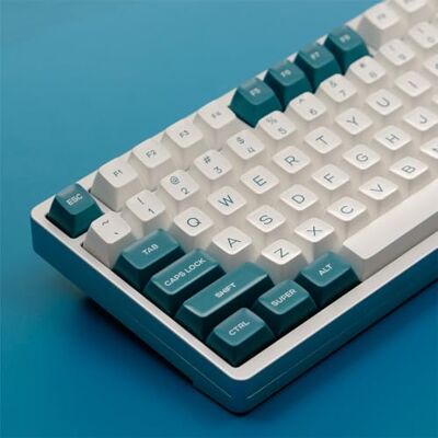 Ducky DucKey Juego De Teclas PBT Vintage De 2 Colores, 140 Teclas/Perfil SA/Doble Inyección Keycaps para Teclado Mecánico Personalizado(Green and White) Ducky DucKey Juego De Teclas PBT Vintage De 2 Colores, 140 Teclas/Perfil SA/Doble Inyección Keycaps para Teclado Mecánico Personalizado(Green and White)